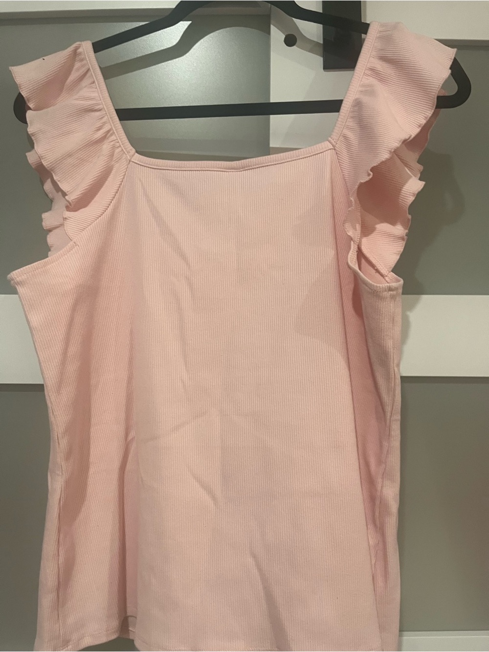 torrid Light Pink Ruffle Tank Top - Picture 2 of 3